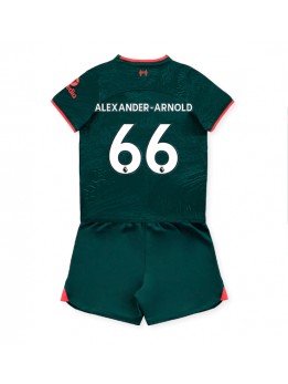 Liverpool Alexander-Arnold #66 Ausweichtrikot für Kinder 2022-23 Kurzarm (+ Kurze Hosen)